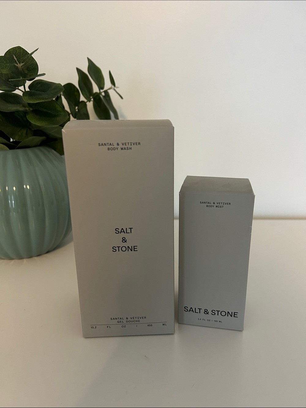 Salt & Stone Santal & Vetiver Body Set - Body Wash & Body Mist